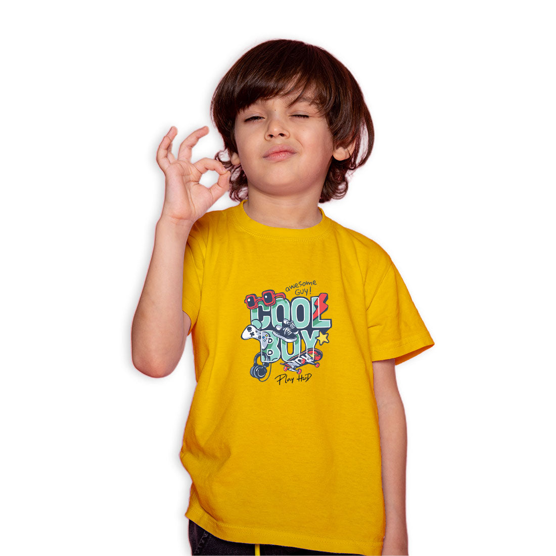 Cool Boy Kids T-Shirt - Soft Cotton for Stylish Comfort (D155)