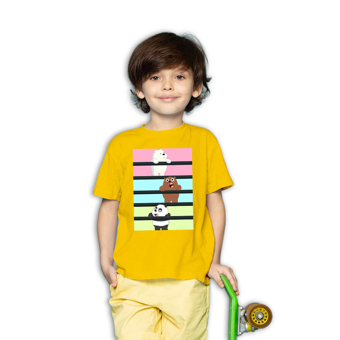 Panda & Bear Kids T-Shirt - Soft, Combed Cotton Comfort! (D54)