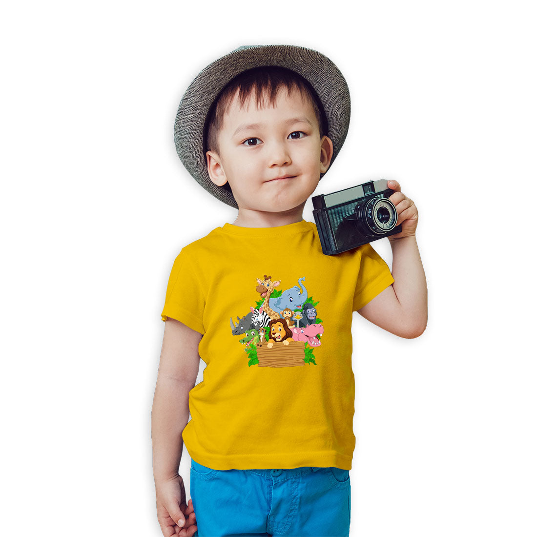 Animal Printed Kids T-Shirt - Soft, Comfy & Playful! (D62)