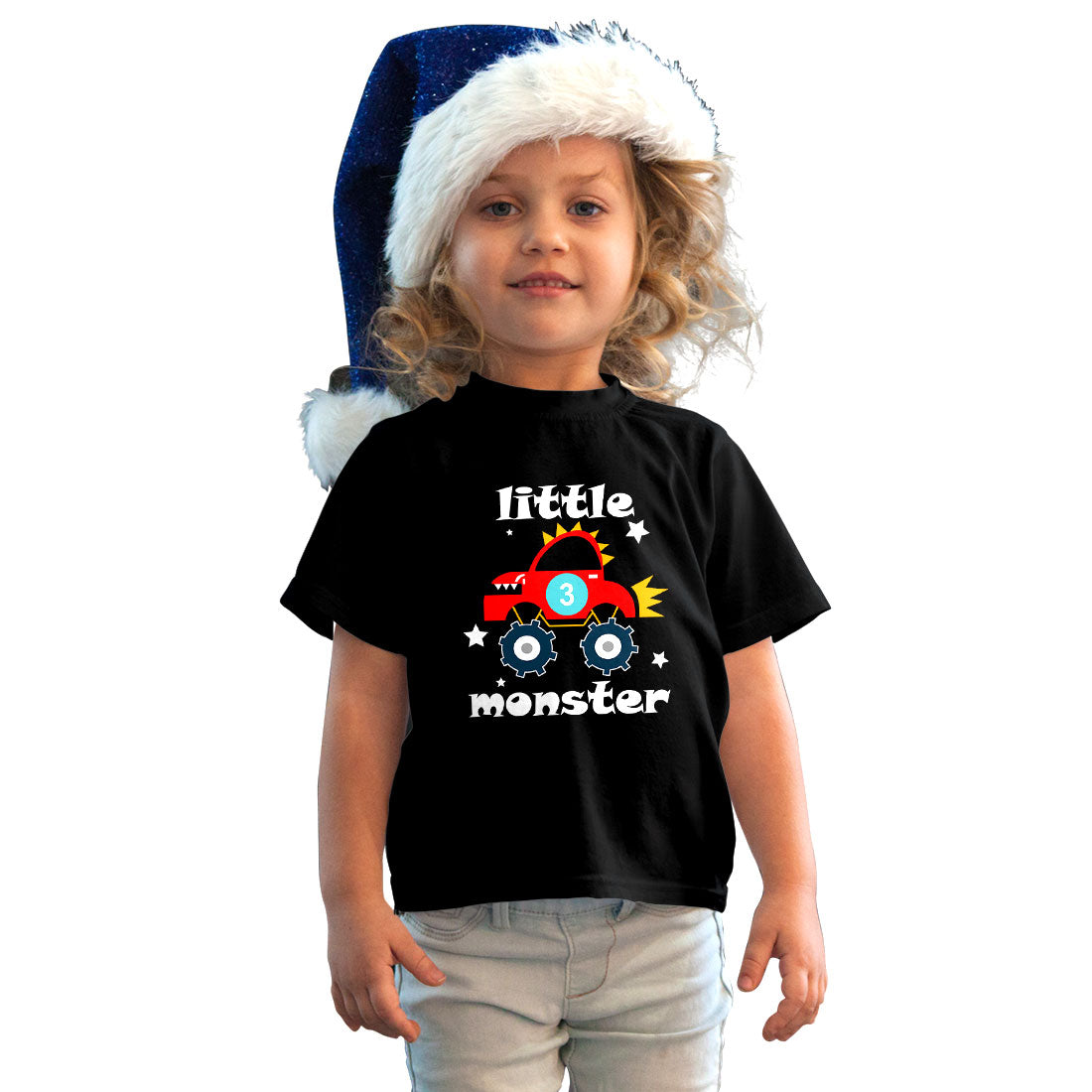 Little Monster Kids T-Shirt - Soft & Comfy Cotton for Playful Days (D38)