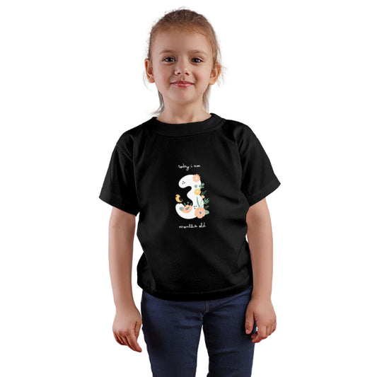 Three Months Old Baby T-Shirt - Soft Cotton for Little Joys (D69)