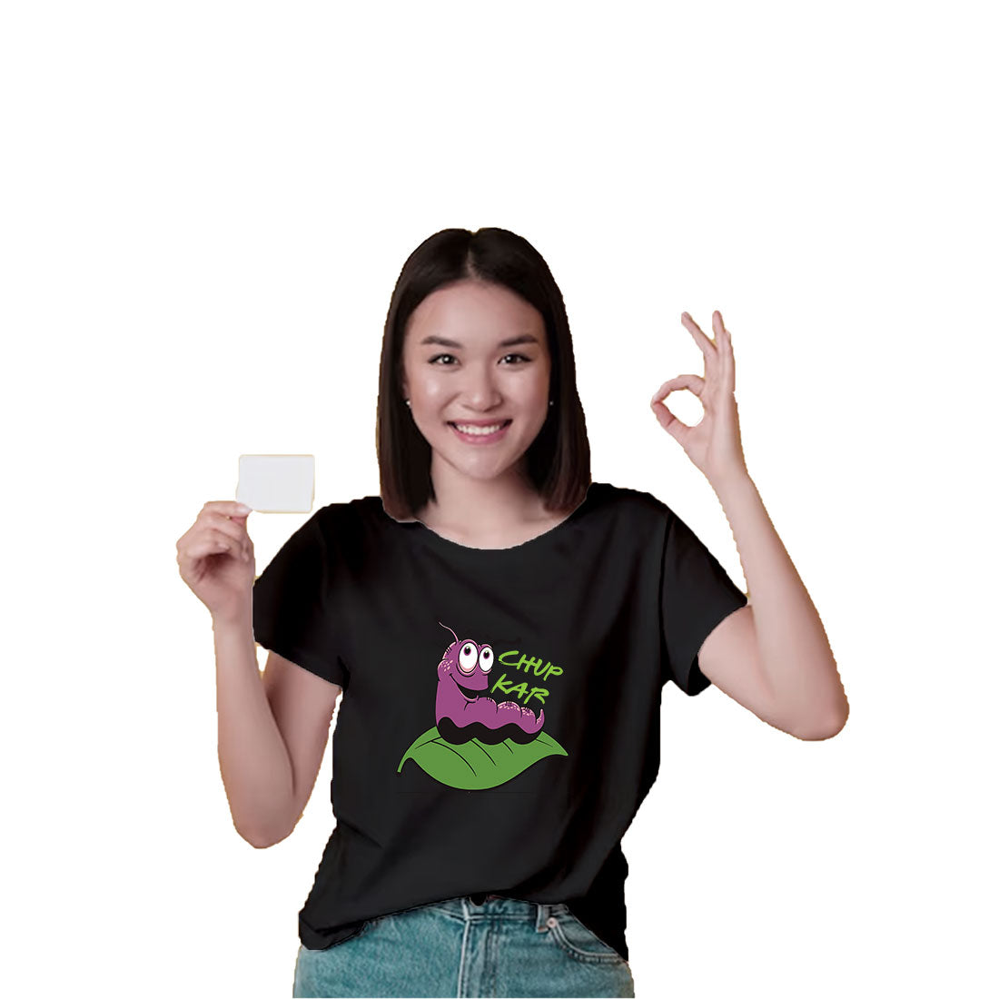 Chup Kar Printed Kids T-Shirt - Super Combed Bio-Wash Cotton (D77)