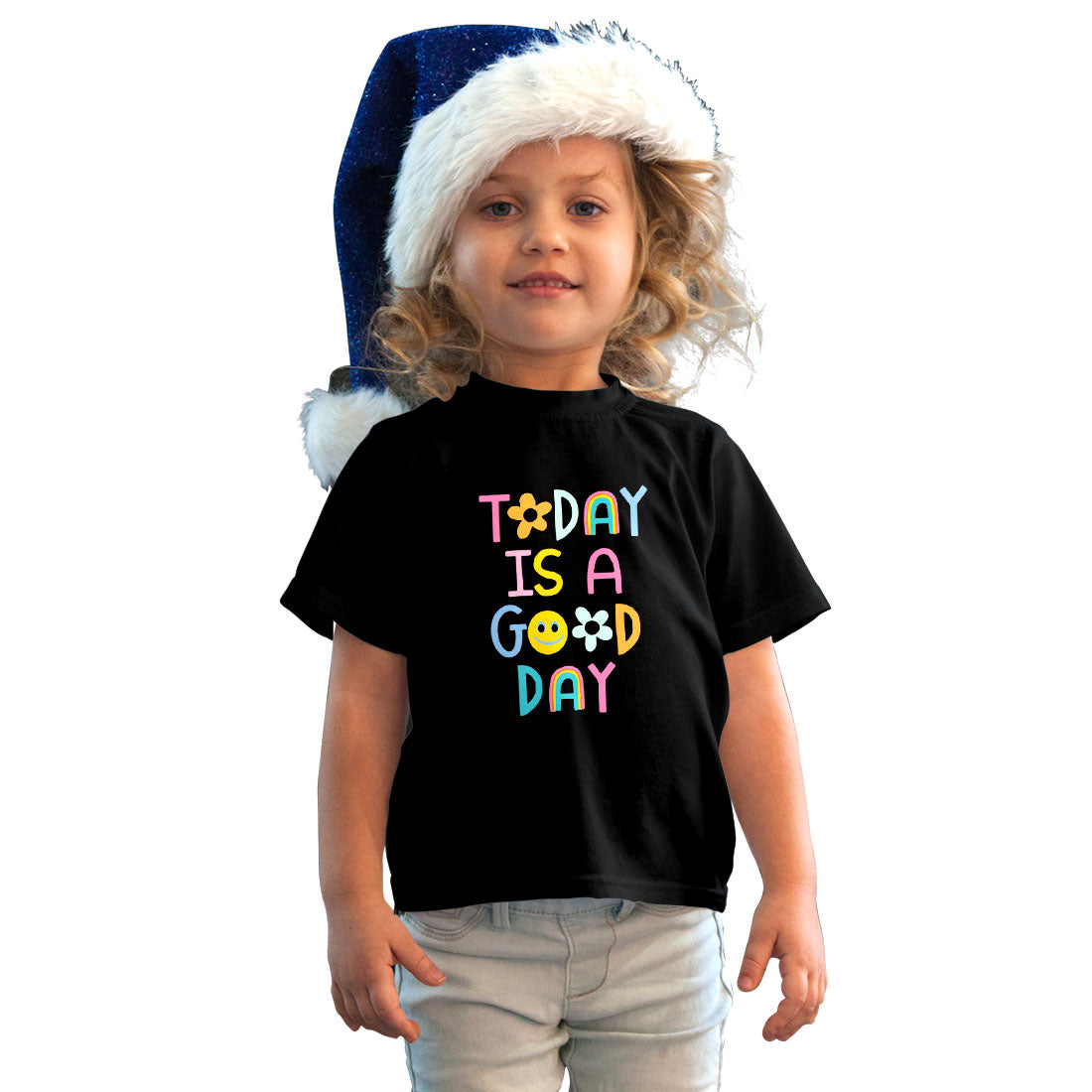 Today Is A Good Day - Kids' Round Neck Cotton T-Shirt (D86)