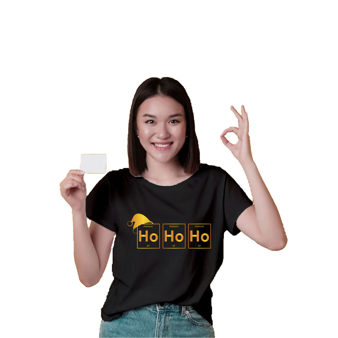 Festive Ho Ho Ho Kids T-Shirt - Soft Cotton Christmas Tee (D8)