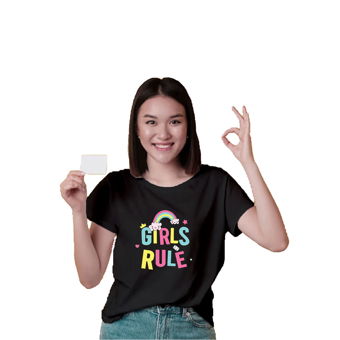 Girls Rule Kids T-Shirt - Super Combed Bio-Wash Cotton for Ultimate Comfort (D97)