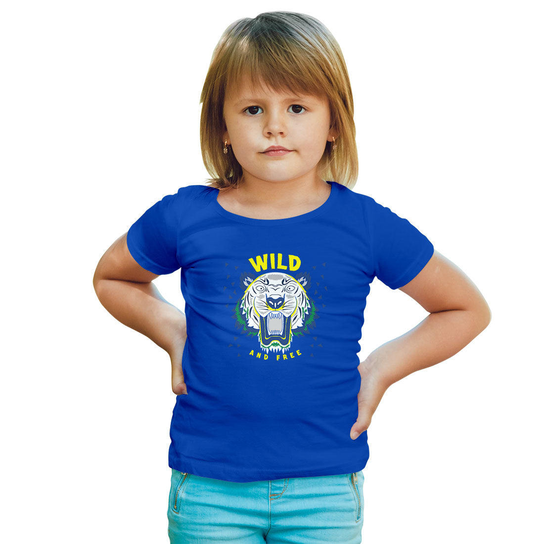 Wild and Free Kids T-Shirt - Soft Cotton Comfort for Little Explorers (D43)
