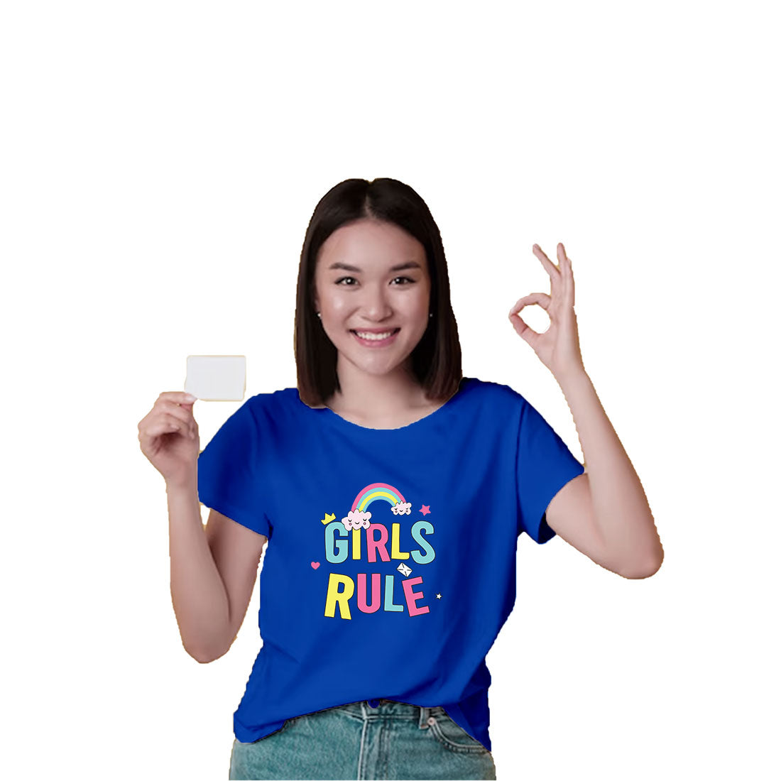 Girls Rule Kids T-Shirt - Super Combed Bio-Wash Cotton for Ultimate Comfort (D97)