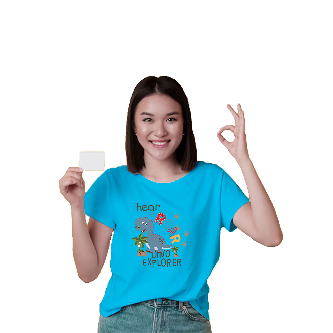 Roar Like a Dino Kids T-Shirt - Soft & Comfy Cotton for Playtime (D123)