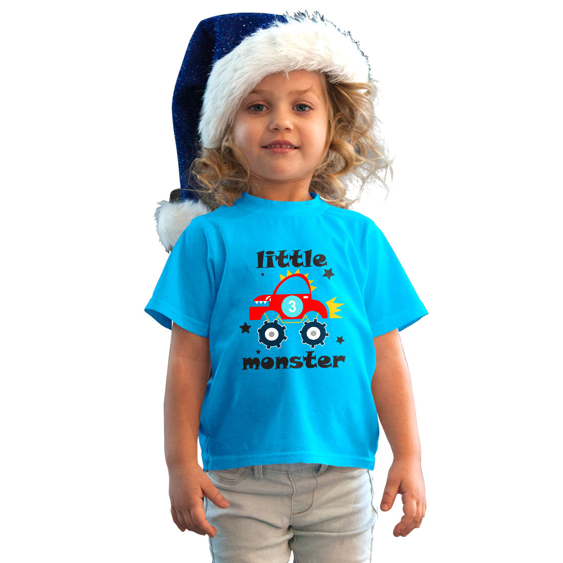 Little Monster Kids T-Shirt - Soft & Comfy Cotton for Playful Days (D38)