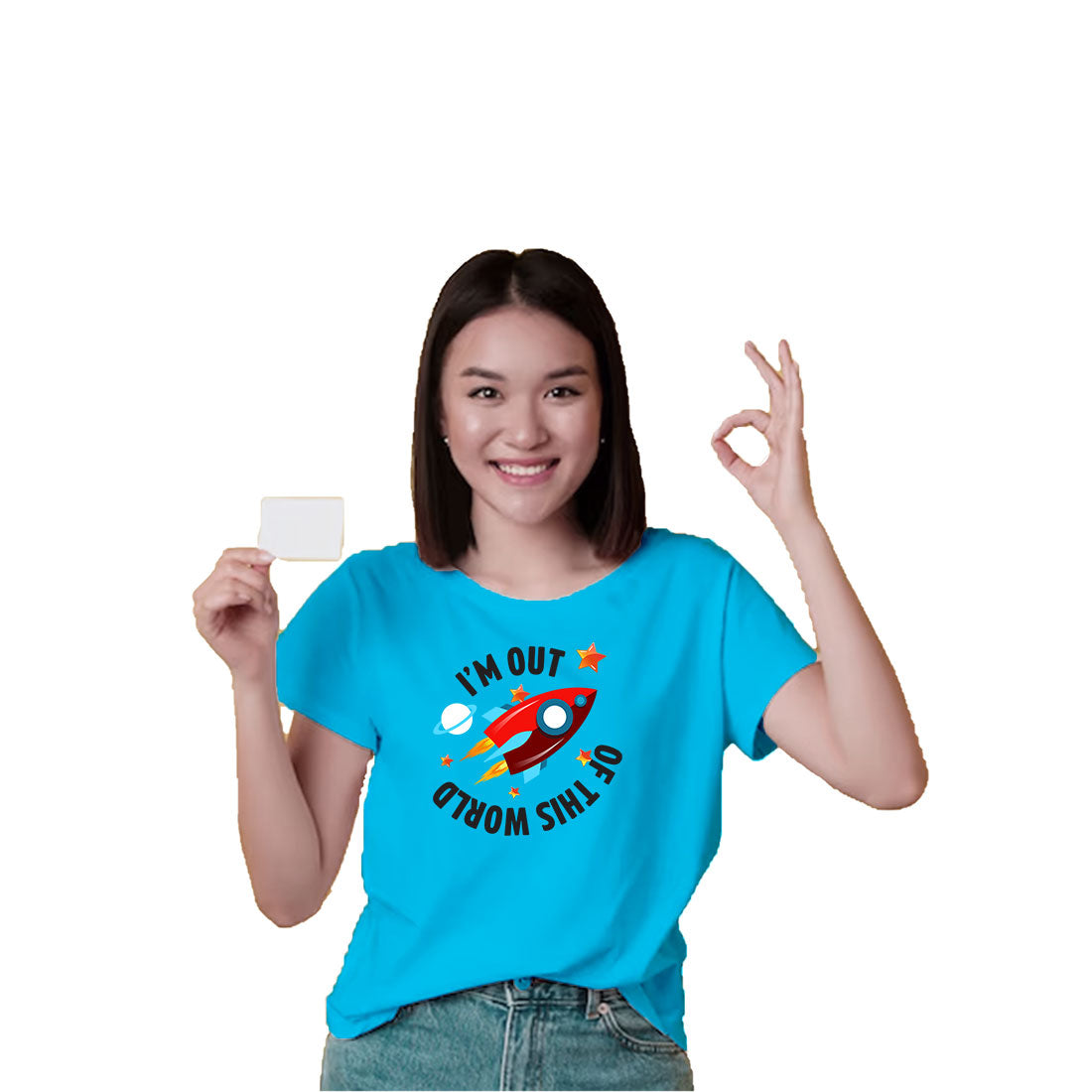 I Am Out of the World Kids T-Shirt - Super Combed Bio-Wash Cotton (D39)