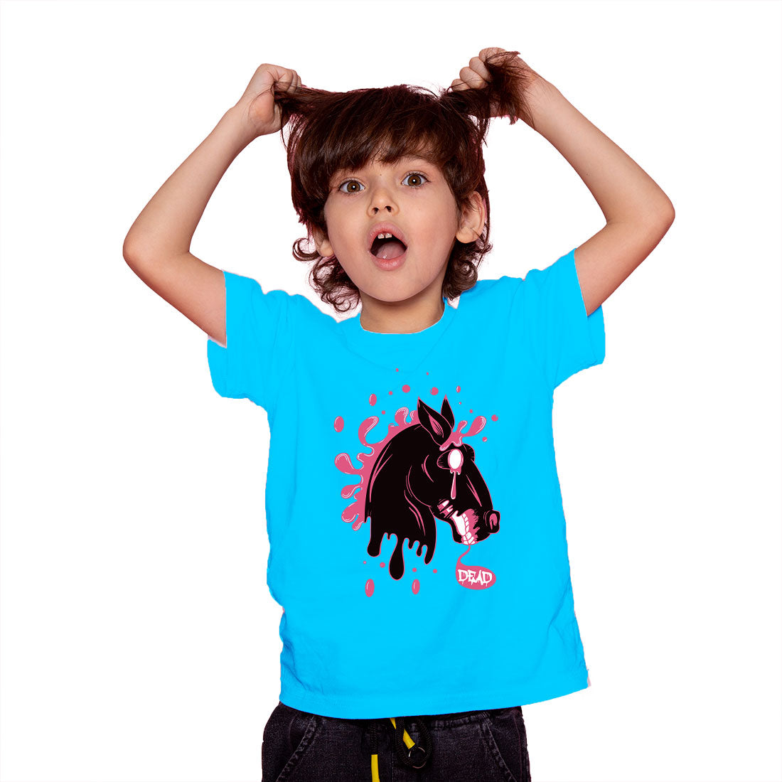 Spooky Vibes Kids T-Shirt - Soft Cotton for Little Monsters (D78)