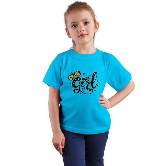Cool Girl Kids T-Shirt - Soft Cotton Comfort for Trendy Little Stars (D91)