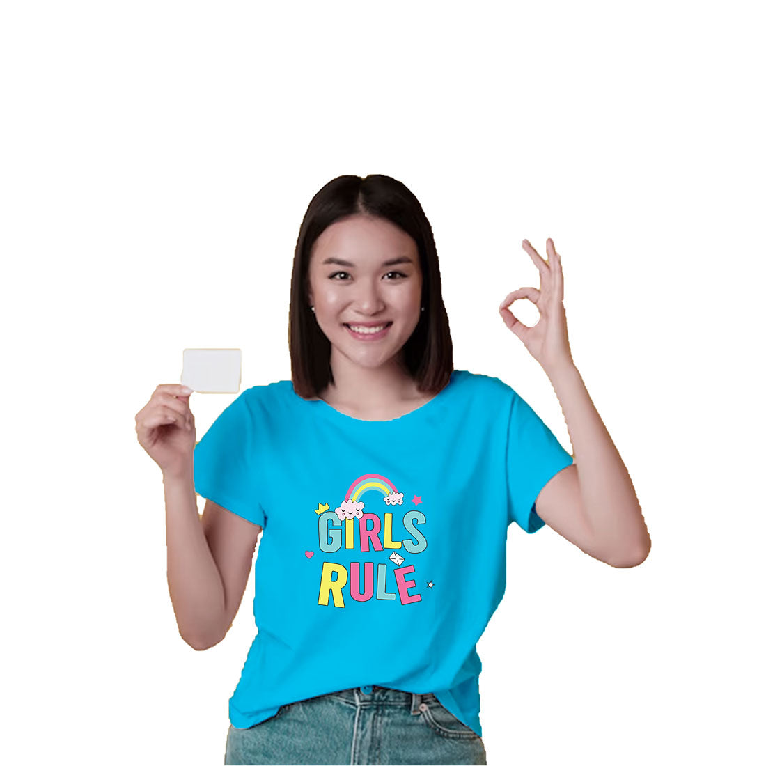 Girls Rule Kids T-Shirt - Super Combed Bio-Wash Cotton for Ultimate Comfort (D97)