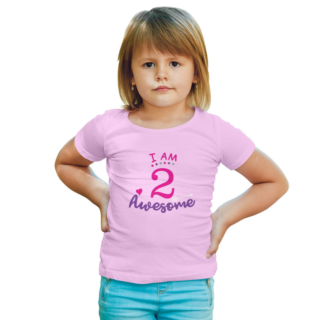 Happy 2nd Birthday Kids T-Shirt - Super Combed Bio-Wash Cotton (D116)