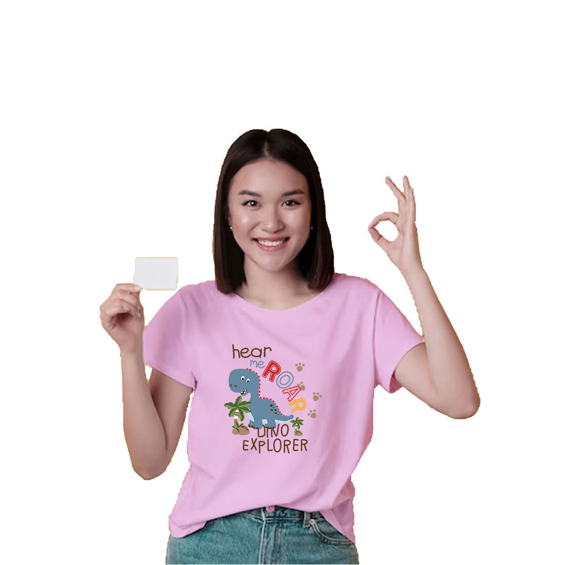 Roar Like a Dino Kids T-Shirt - Soft & Comfy Cotton for Playtime (D123)