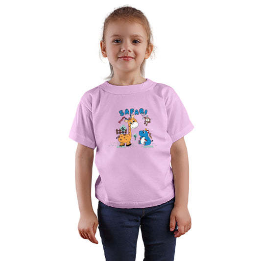 Safari Adventure Kids T-Shirt - Soft & Comfy Super Combed Cotton (D125)