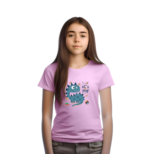 Little Dino Kids T-Shirt - Soft, Combed Cotton with Cute Dino Print (D134)
