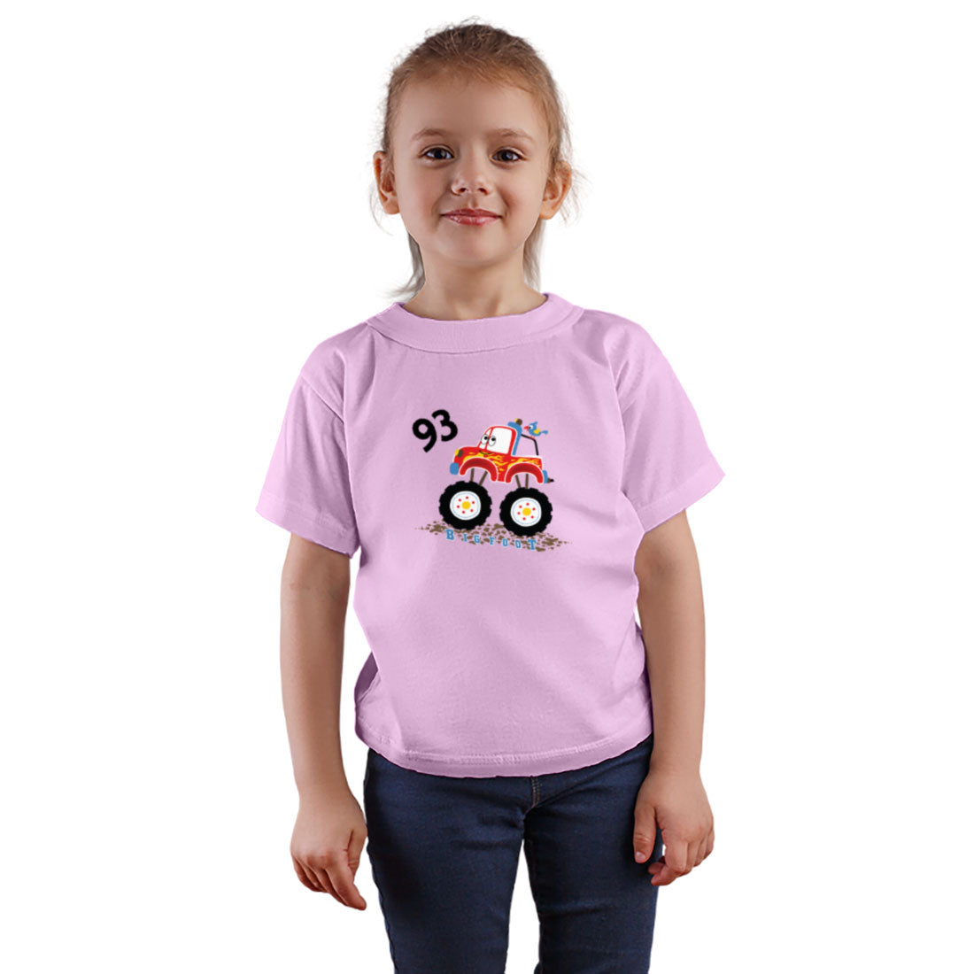 Big Foot Monster Truck Kids T-Shirt - Super Combed Bio-Wash Cotton (D145)