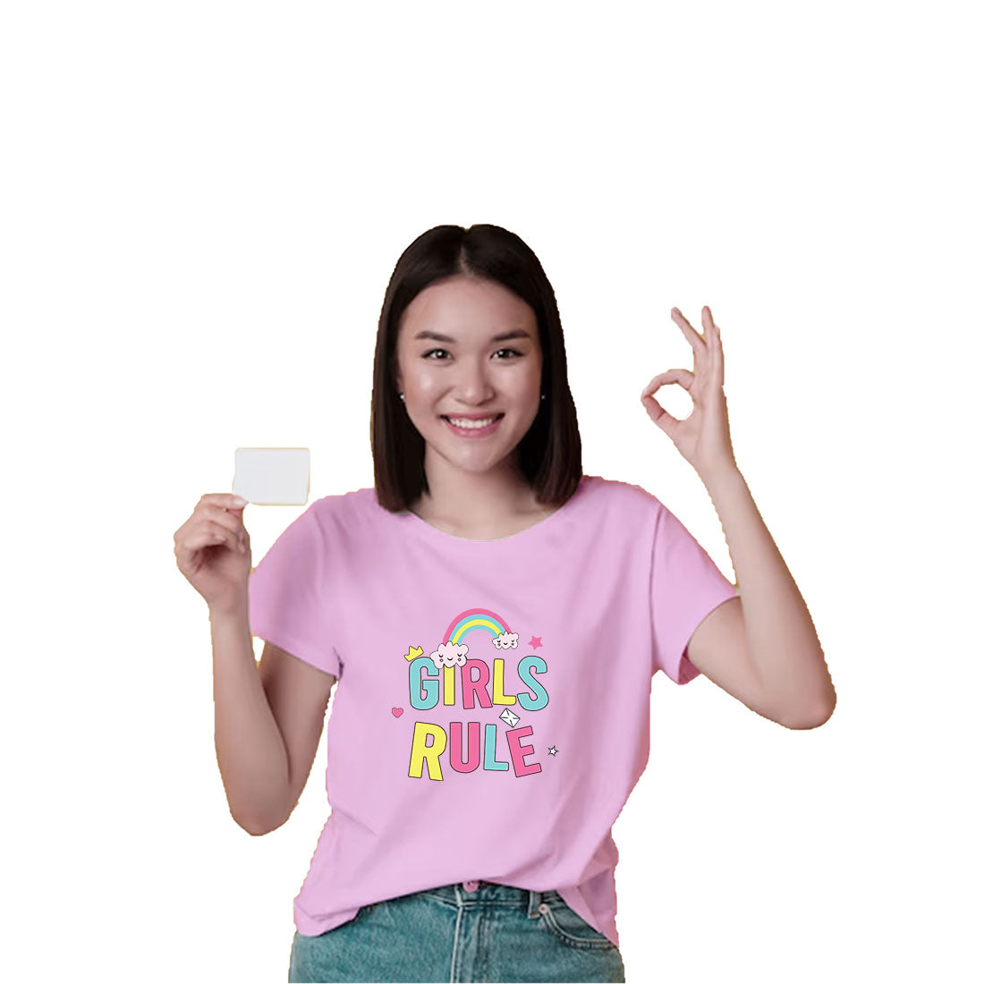 Girls Rule Kids T-Shirt - Super Combed Bio-Wash Cotton for Ultimate Comfort (D97)