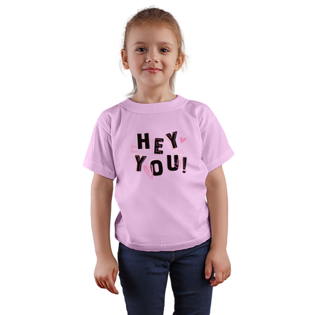 Hey You Kids T-Shirt - Super Combed Bio-Wash Cotton for All-Day Comfort (D99)