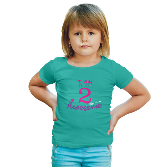 Happy 2nd Birthday Kids T-Shirt - Super Combed Bio-Wash Cotton (D116)