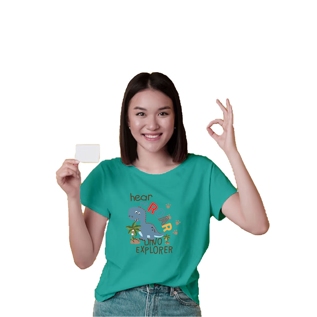 Roar Like a Dino Kids T-Shirt - Soft & Comfy Cotton for Playtime (D123)