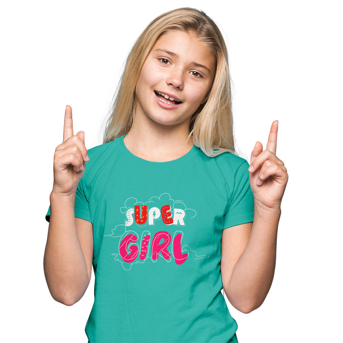 Super Girl Kids T-Shirt - Combed Cotton, Soft & Stylish! (D52)