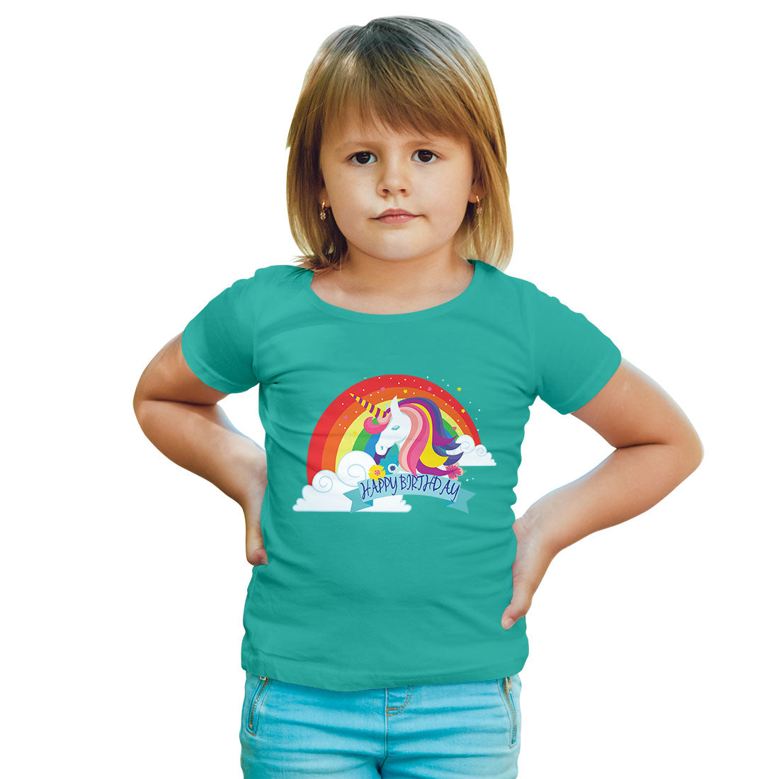 Unicorn Birthday Kids T-Shirt - Soft Cotton for Magical Celebrations (D79)