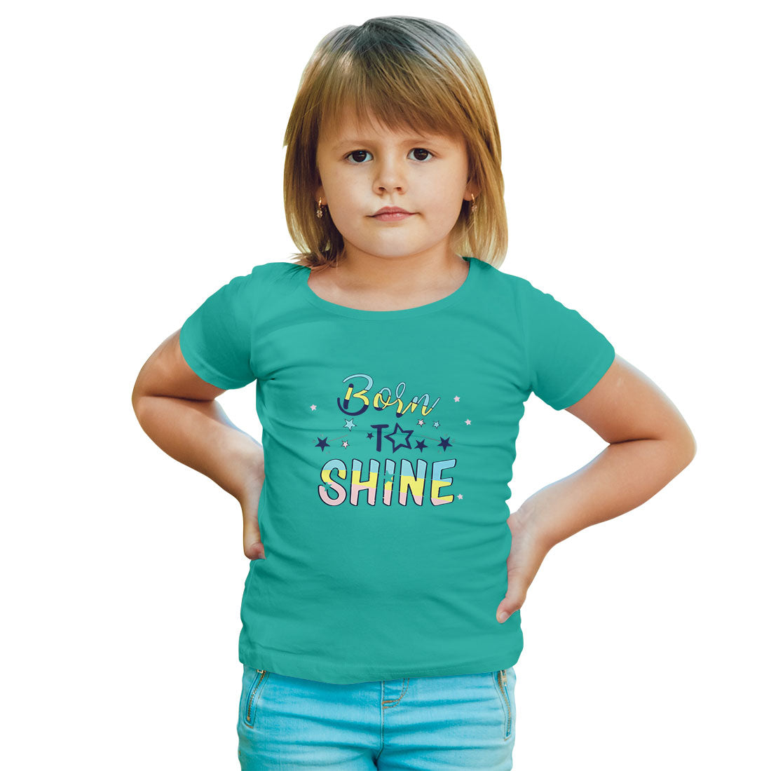 Born to Shine - Kids' Super Combed Cotton T-Shirt (D88)