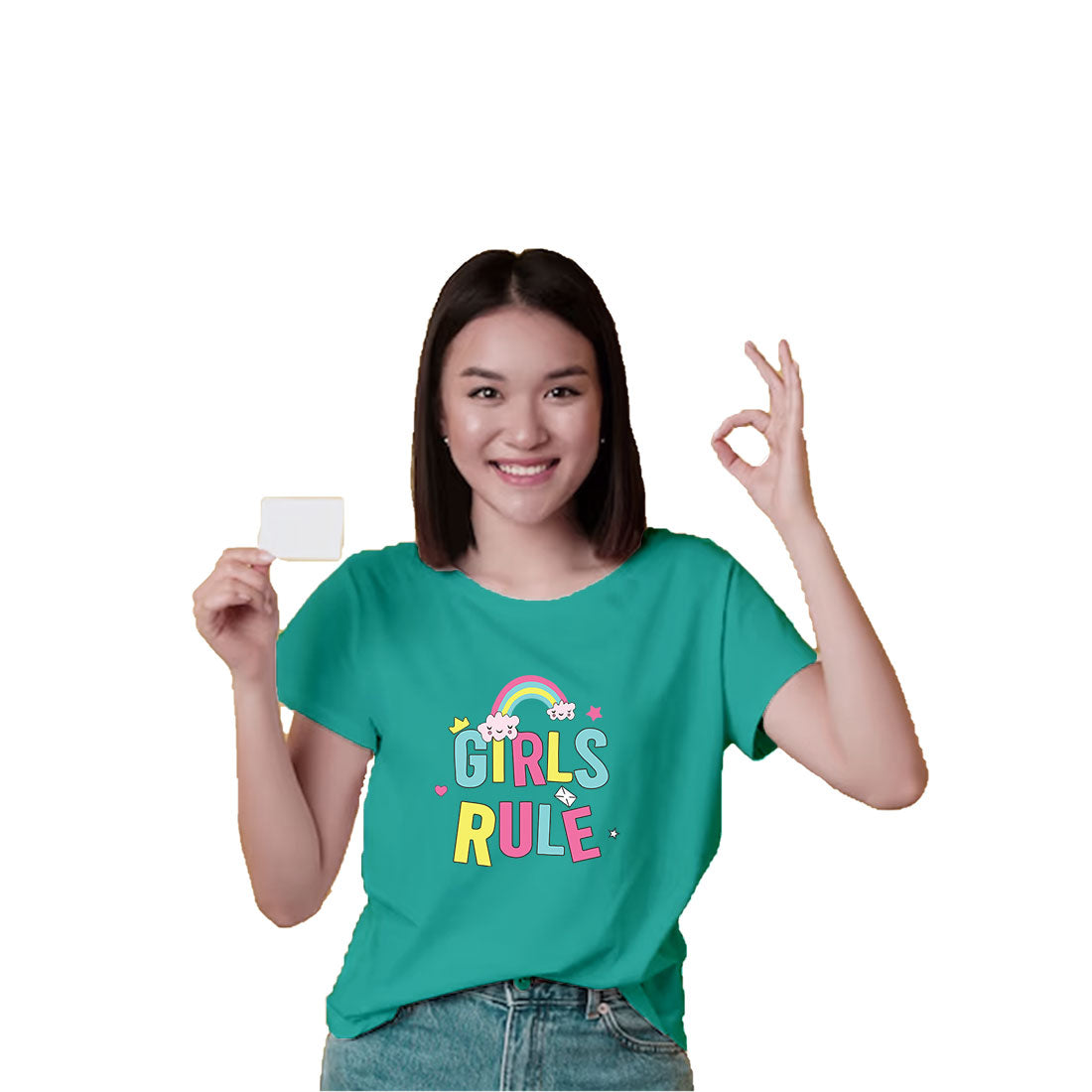 Girls Rule Kids T-Shirt - Super Combed Bio-Wash Cotton for Ultimate Comfort (D97)