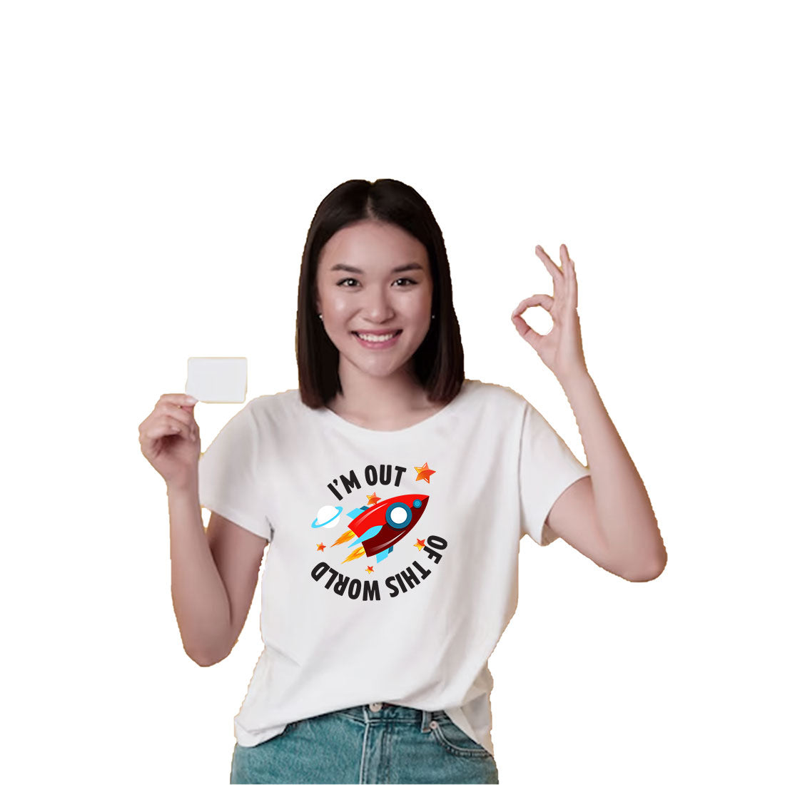 I Am Out of the World Kids T-Shirt - Super Combed Bio-Wash Cotton (D39)