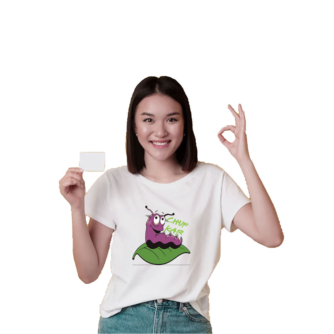 Chup Kar Printed Kids T-Shirt - Super Combed Bio-Wash Cotton (D77)