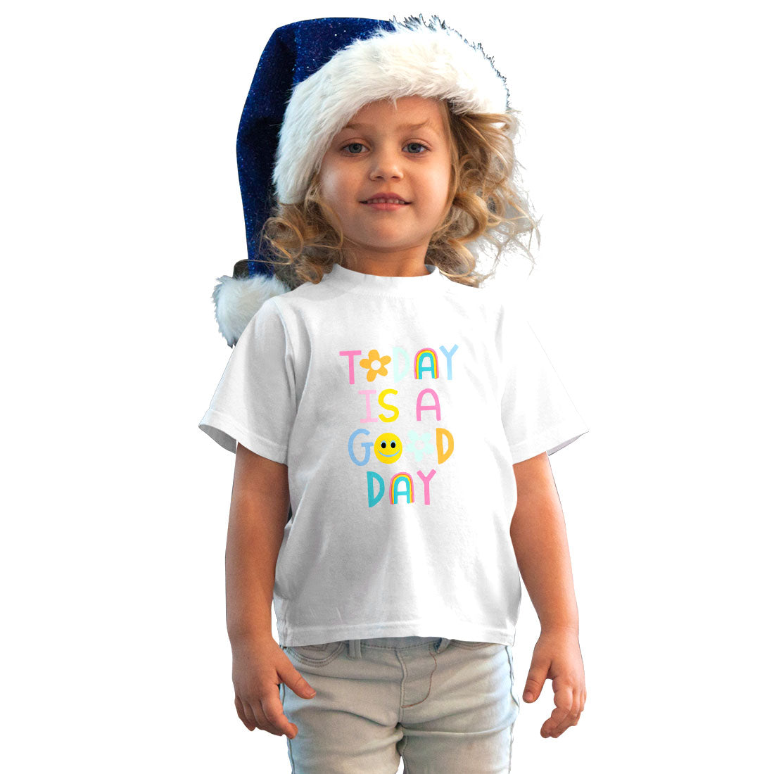 Today Is A Good Day - Kids' Round Neck Cotton T-Shirt (D86)