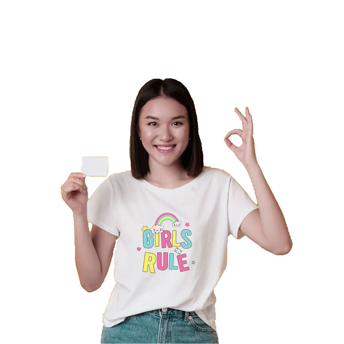 Girls Rule Kids T-Shirt - Super Combed Bio-Wash Cotton for Ultimate Comfort (D97)