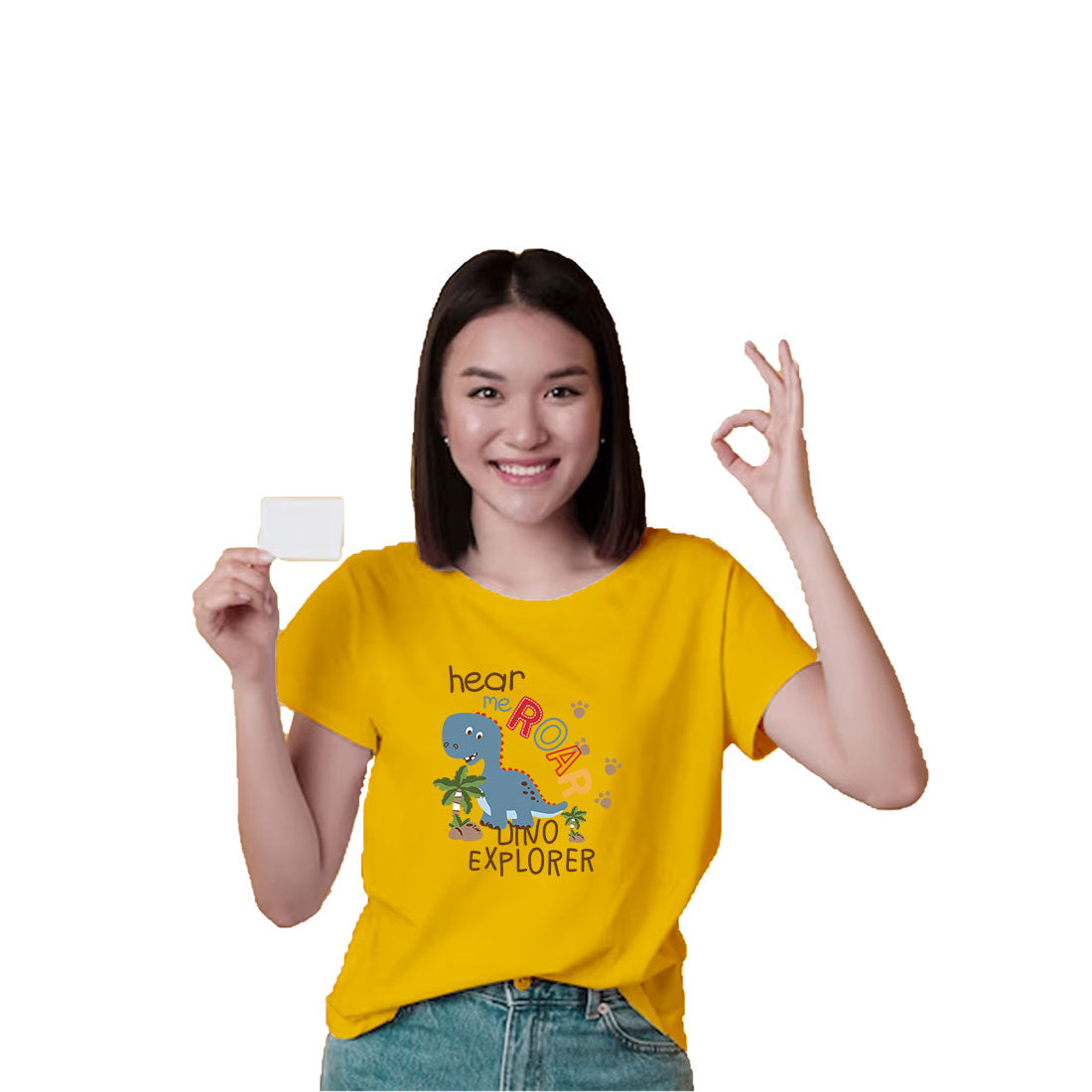 Roar Like a Dino Kids T-Shirt - Soft & Comfy Cotton for Playtime (D123)