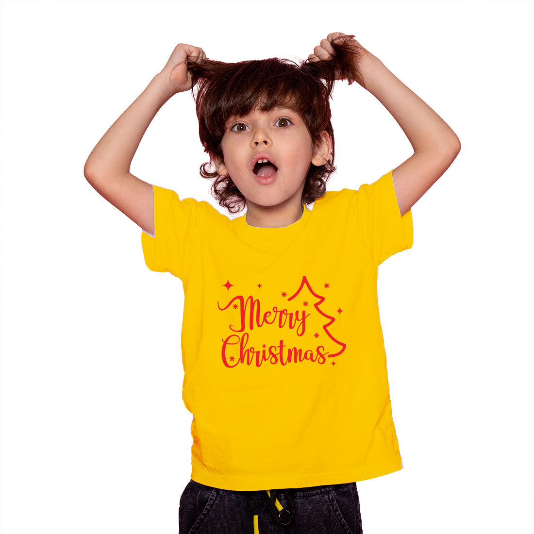 Merry Christmas Kids T-Shirt - Soft Cotton, Festive & Fun (D6)