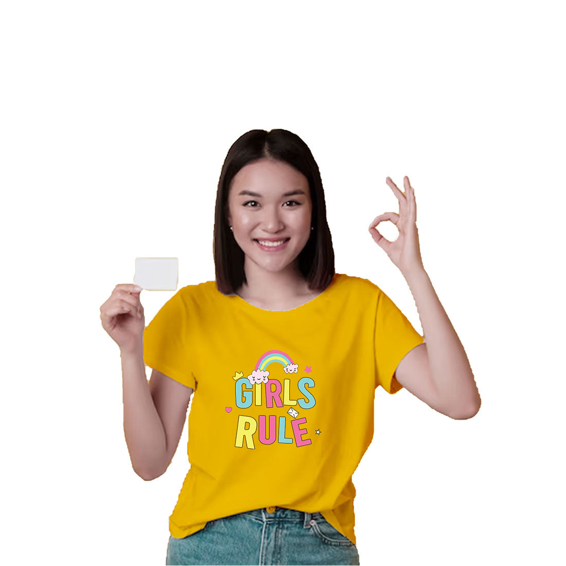 Girls Rule Kids T-Shirt - Super Combed Bio-Wash Cotton for Ultimate Comfort (D97)