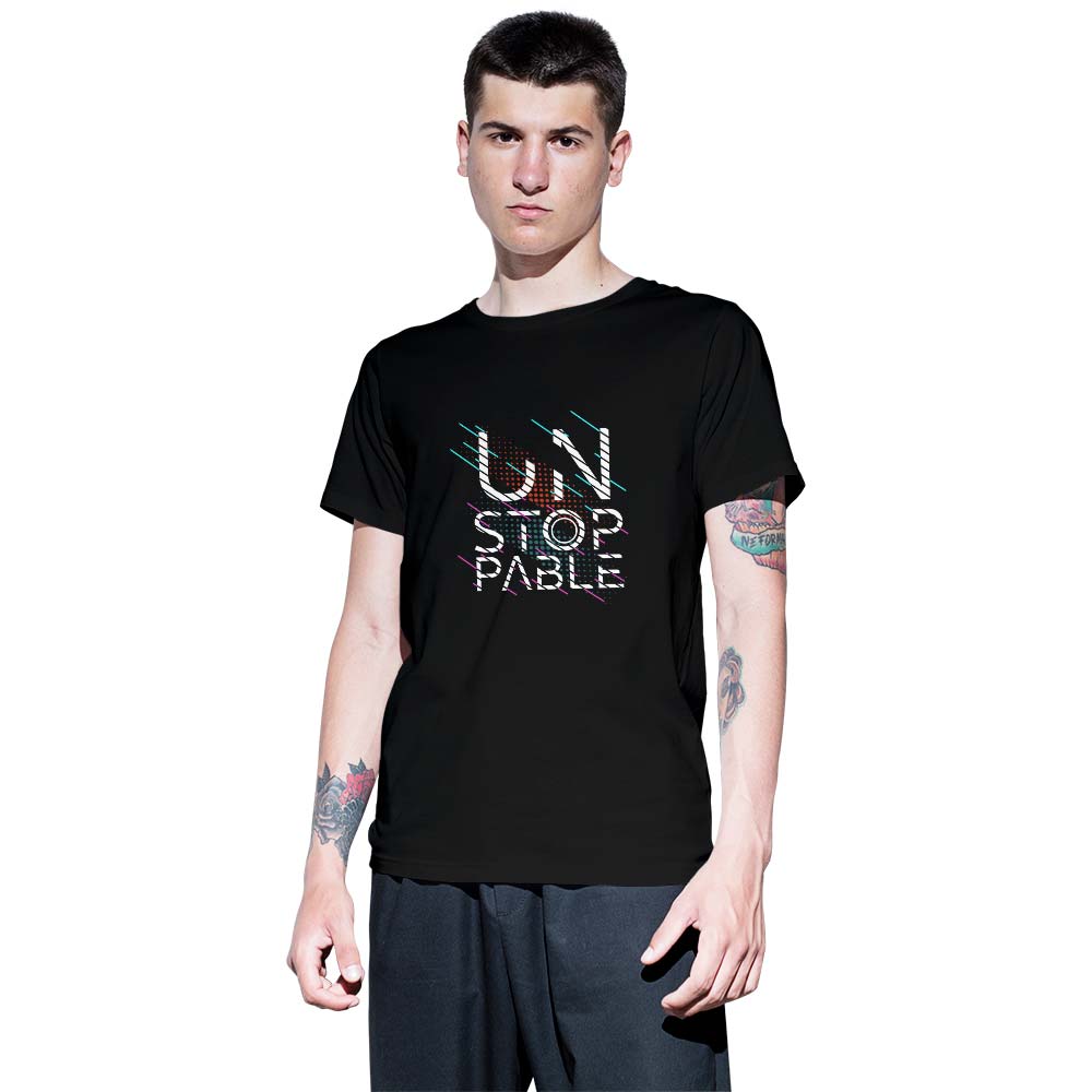 Unstoppable Printed Unisex Graphics T-shirt for Men and Women - Right Marc