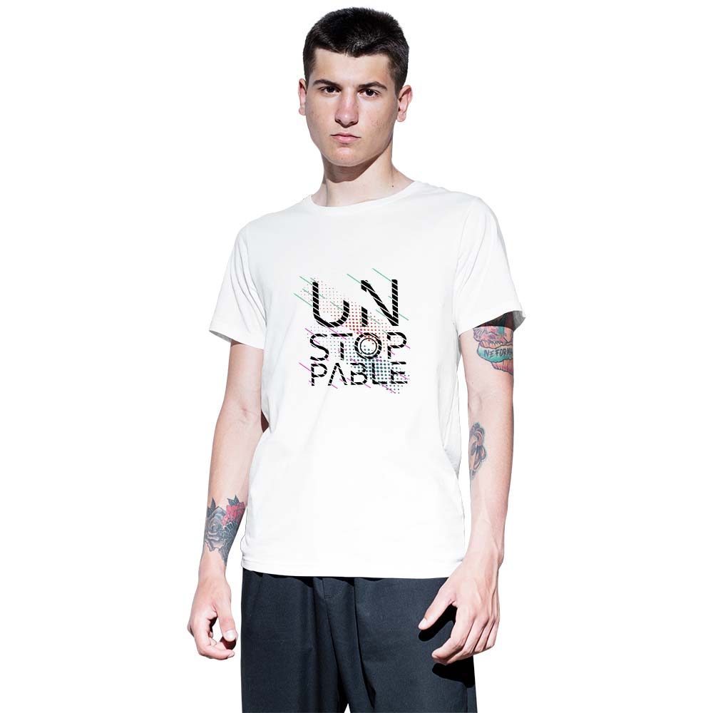 Unstoppable Printed Unisex Graphics T-shirt for Men and Women - Right Marc