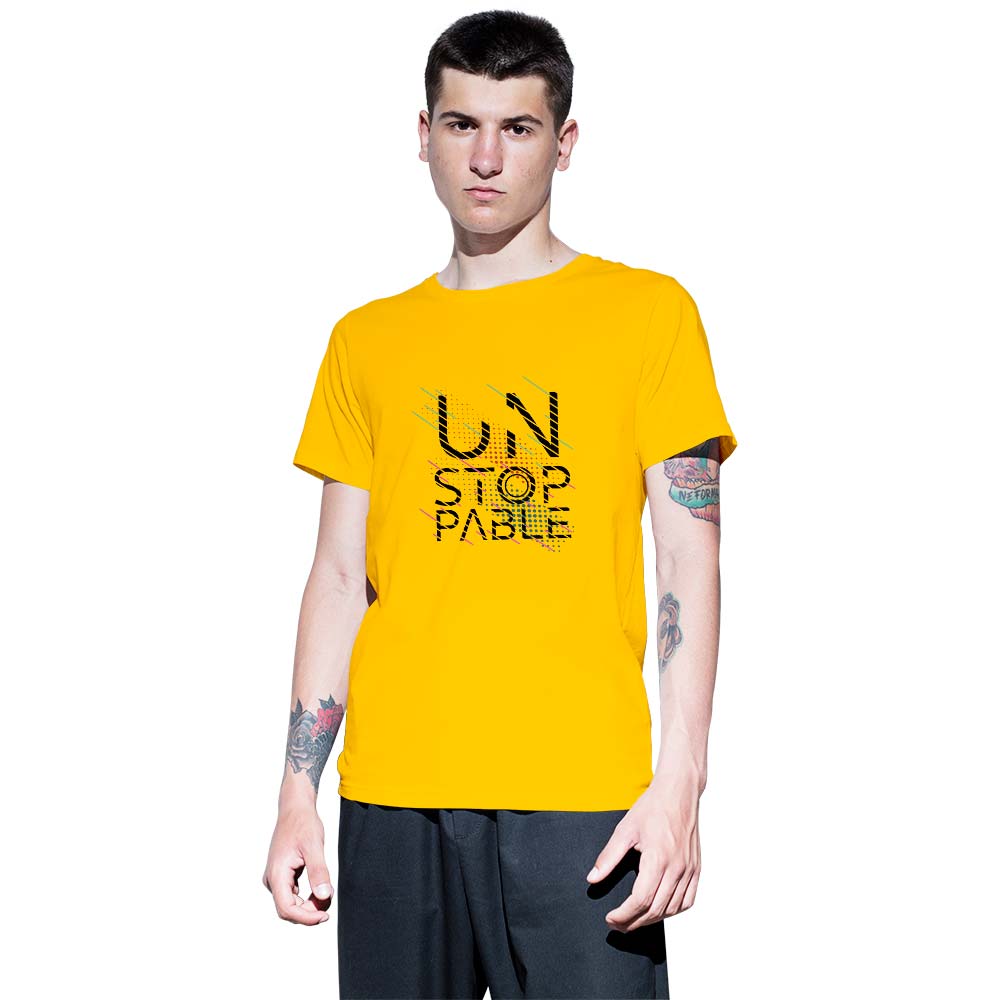 Unstoppable Printed Unisex Graphics T-shirt for Men and Women - Right Marc