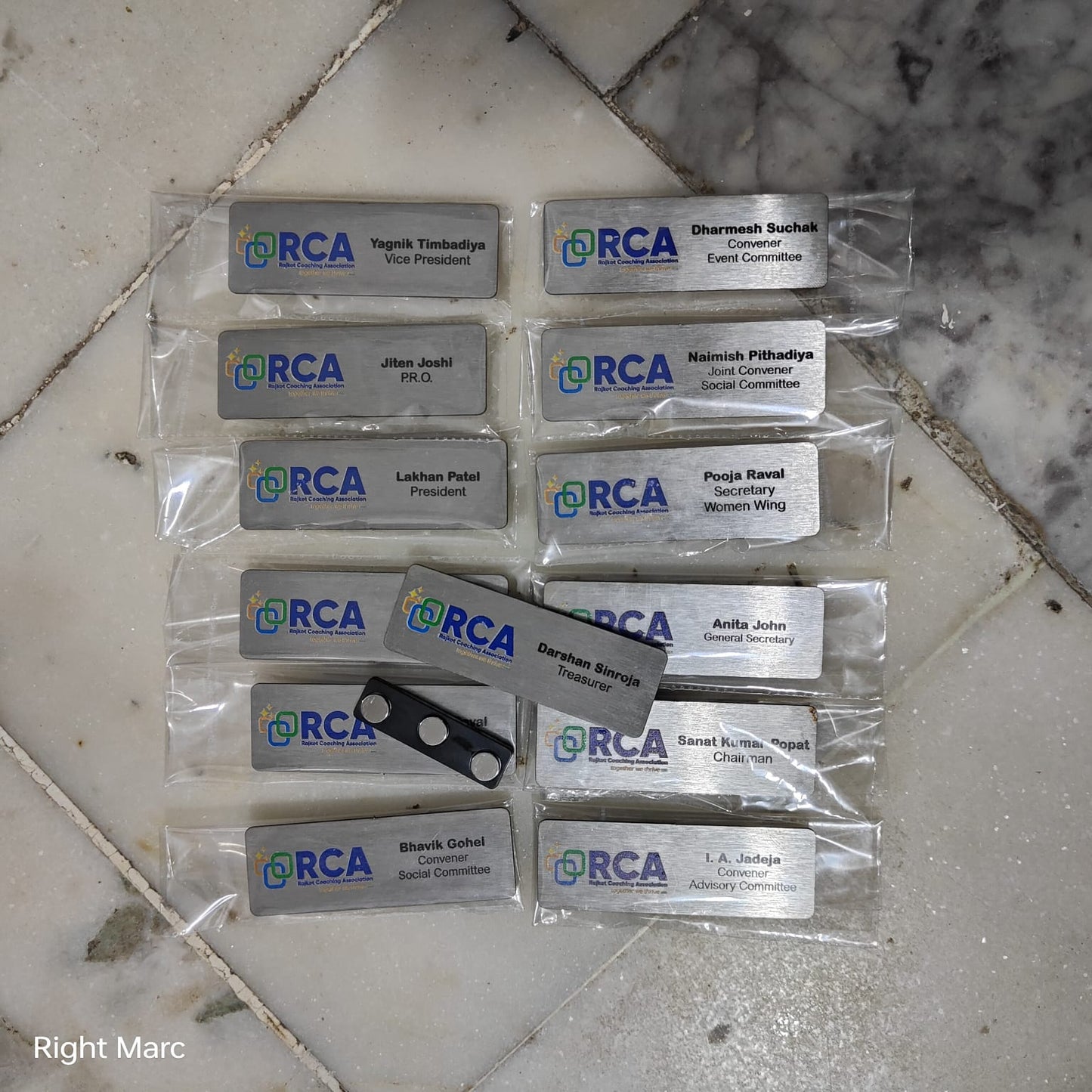 SS Name Badges – Custom Metal Name Tags for Corporate Staff & Events