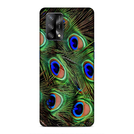 Peacock Feather Hard Back Case For Oppo F19 / F19s