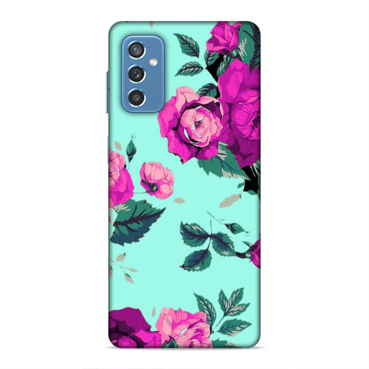 Pink Floral Hard Back Case For Samsung Galaxy M52 5G