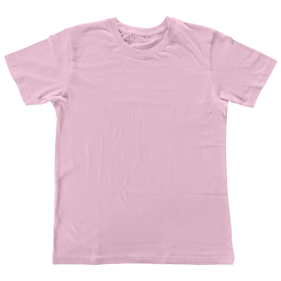 Baby Boy or Girl's Plain Round Neck Half Sleeve Super Combed Cotton Kid's T-Shirt
