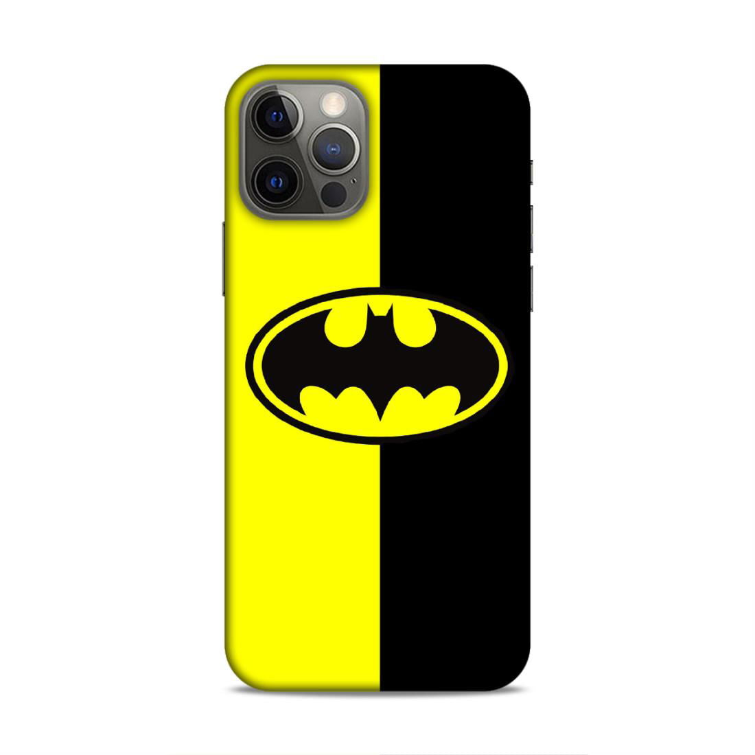 Batman Balck Yellow Hard Back Case For Apple iPhone 12 / 12 Pro - Right Marc