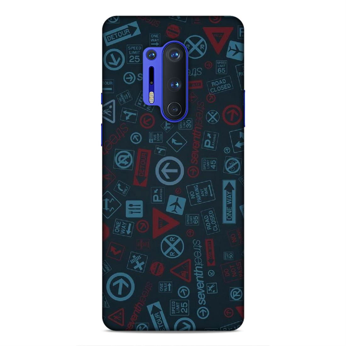 Abstract Hard Back Case For OnePlus 8 Pro - Right Marc