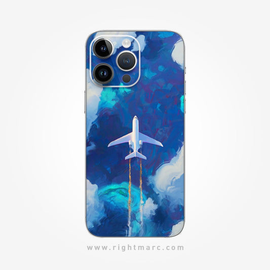 Aeroplane In The Sky Mobile Skin Wrap - Right Marc