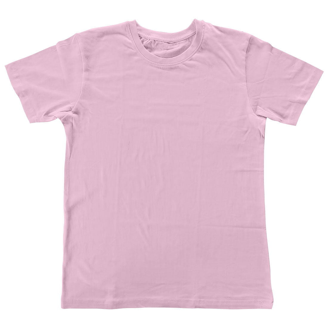 Baby Boy or Girl's Plain Round Neck Half Sleeve Super Combed Cotton Kid's T-Shirt - Right Marc