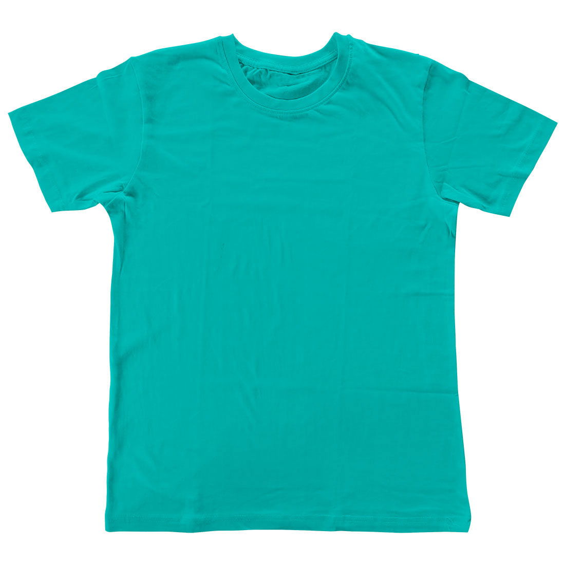 Baby Boy or Girl's Plain Round Neck Half Sleeve Super Combed Cotton Kid's T-Shirt - Right Marc