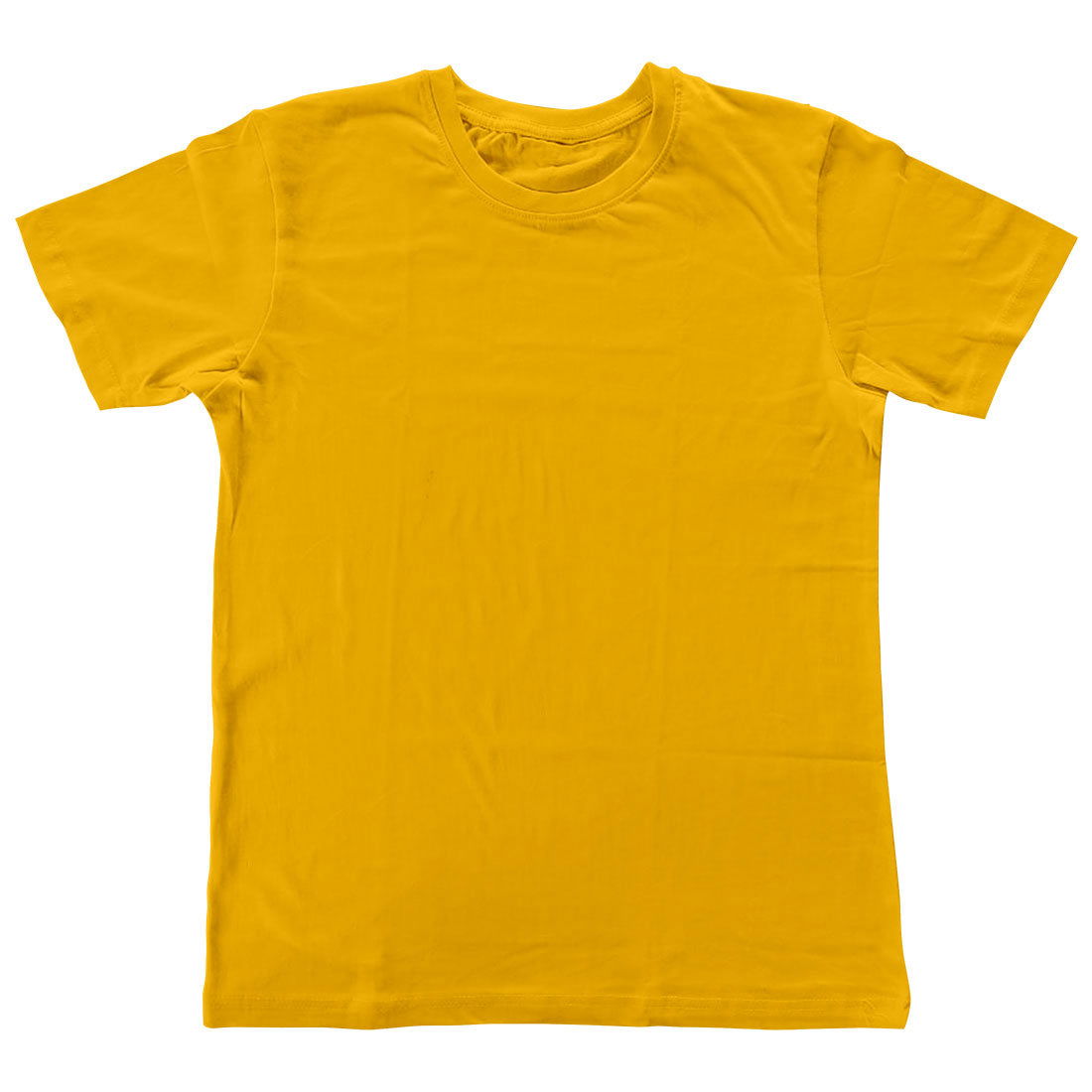 Baby Boy or Girl's Plain Round Neck Half Sleeve Super Combed Cotton Kid's T-Shirt - Right Marc